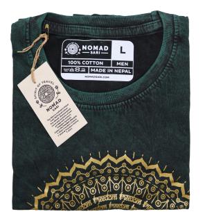 Camiseta Nomad Sari Pequeña - Mandala - Verde