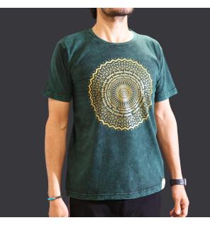 Camiseta Nomad Sari Pequeña - Mandala - Verde