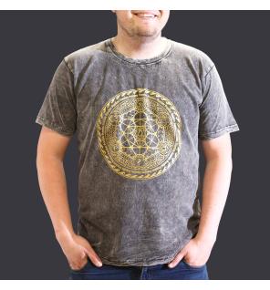 Camiseta Nomad Sari Pequeña - Chakra - Gris oscuro