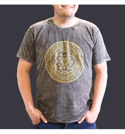 Camiseta Nomad Sari Pequeña - Chakra - Gris oscuro