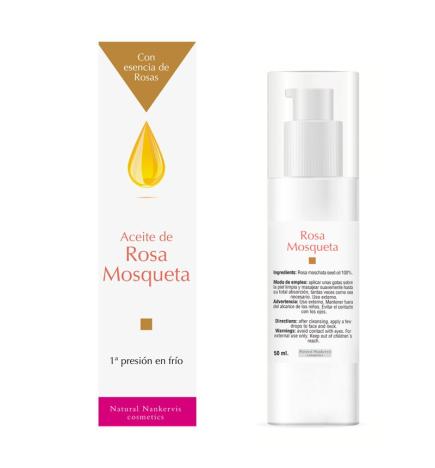 Aceite de rosa mosqueta con esencia de rosa 50ml Natural Nankervis Cosmetics