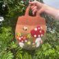 Bolsa de fieltro para jardín de setas - 35 x 27 cm