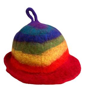 Sombrero de sauna de fieltro - Arcoíris