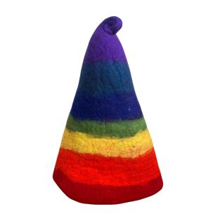 Sombrero de mago de sauna de fieltro - Arcoíris