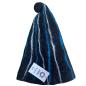 Sombrero de mago de sauna de fieltro - Rayas negras y azules