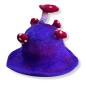 Sombrero de hongo de fieltro - Violeta intenso