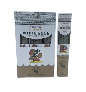 Varillas de resina para difuminar salvia blanca dorada 30g (6 unidades)