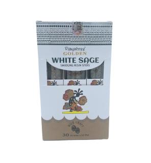 Varillas de resina para difuminar salvia blanca dorada 30g (6 unidades)