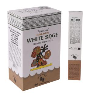 Varillas de resina para difuminar salvia blanca dorada 30g (6 unidades)