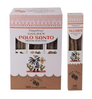 Varillas de resina para difuminar Palo Santo dorado de 30 g (6 unidades)