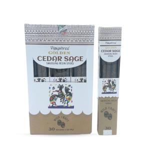 Varillas de resina para difuminar salvia y cedro dorado 30g (6 unidades)