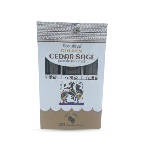 Varillas de resina para difuminar salvia y cedro dorado 30g (6 unidades)