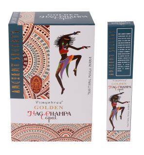 15g de copal dorado y nag champa