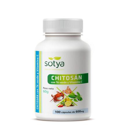 Chitosan+Te verde+VitaminaC 600mg 100 capsulas Sotya