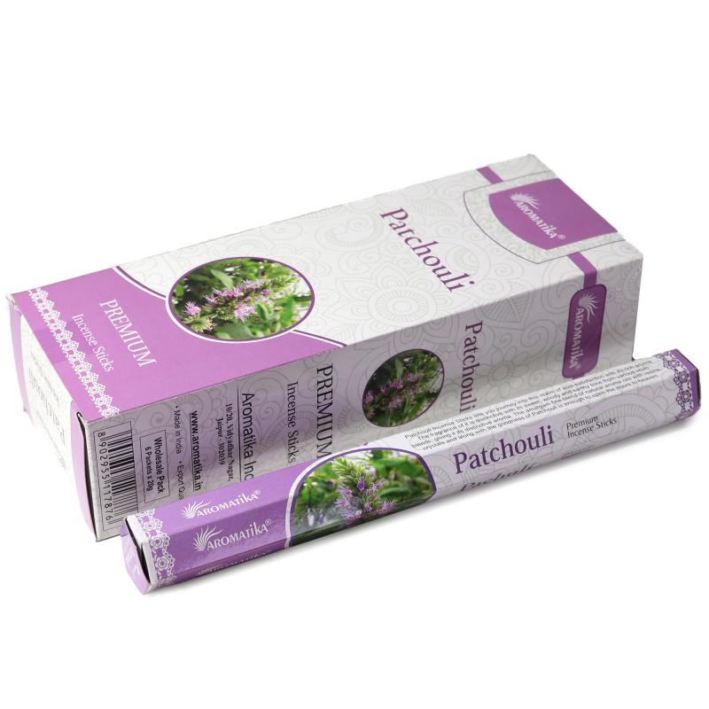 Incienso Hexagonal sin Carbón de Aromatika - Patchouli