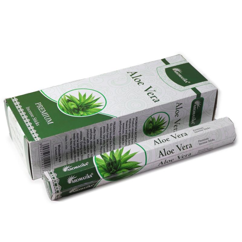 Incienso hexagonal sin carbón Aromatika - Aloe vera