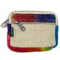 Bolsa cuadrada de cáñamo teñida