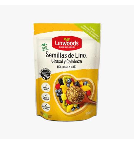 Semillas de Lino, Girasol y Calabaza Molidas Bio 200g Linwoods