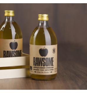 Vinagre de sidra de manzana con genjibre y curcuma sin filtrar Bio 6x500ml RAWSOME