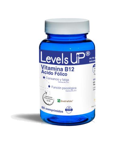 Vitamina B12 + acido Folico 60 comp Levels Up
