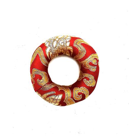 Cojín de aro de 8 cm (para cuenco tibetano de 10-12 cm) - Rojo