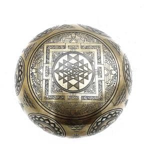 Cuenco Tibetano Curativo Grabado - 16cm - 7 Chakras