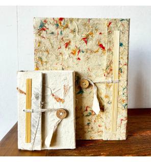 Cuaderno Mini Lokta - Flores Mixtas - 40 hojas