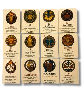 Cuadernos Mediano Estilo Tibetano con Signos del Zodiaco - 40 hojas ( diseños surtidos)