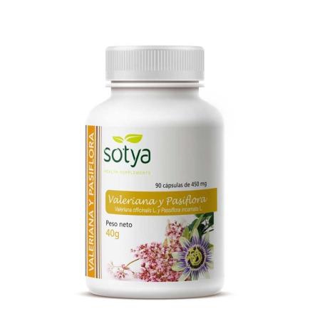 Valeriana y pasiflora 450mg 90 capsulas Sotya