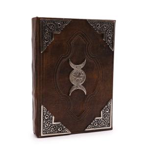 Libro Marrón - Decoracion de triple luna de zinc con bordes de cubierta