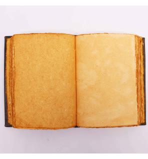 Libro Marrón - Decoracion de triple luna de zinc con bordes de cubierta