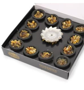 Caja de 12 Copas de resina - Incienso