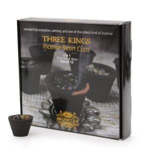 Caja de 12 Copas de Resina - Tres Reyes