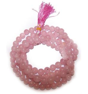 108 Japamala - Cuarzo Rosa
