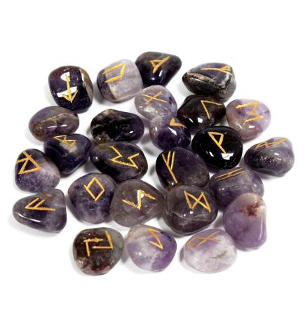 juego de Runa de la India en bolsas - Amatista