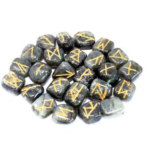 juego de Runa de la India en bolsas -Labradorita