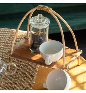 Soporte para Té de Hoja de Coco - Natural