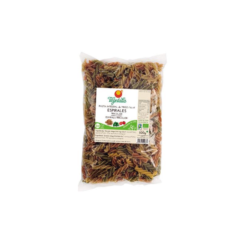 Espirales tricolor integrales bio 500 g Vegetalia