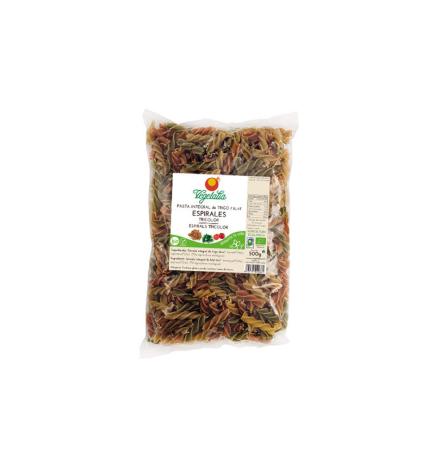 Espirales tricolor integrales bio 500 g Vegetalia