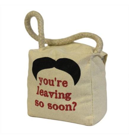 Small Sq Algodón - Mustache Leaving?