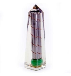Orgonita Obelisco Verde Aventurina - 110x30 mm