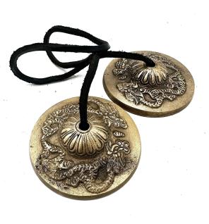 Tingsha tibetano - Dragón - aproximadamente 7,4 cm