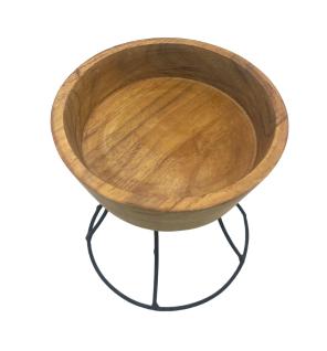 Elevated Teak Bowl 15cm