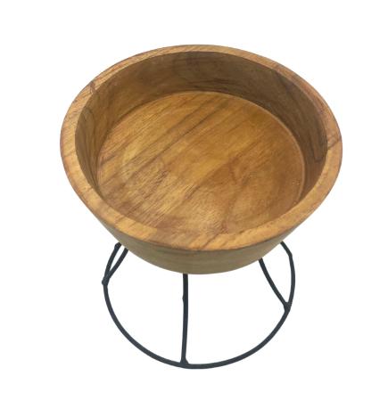 Elevated Teak Bowl 15cm