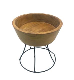 Elevated Teak Bowl 15cm