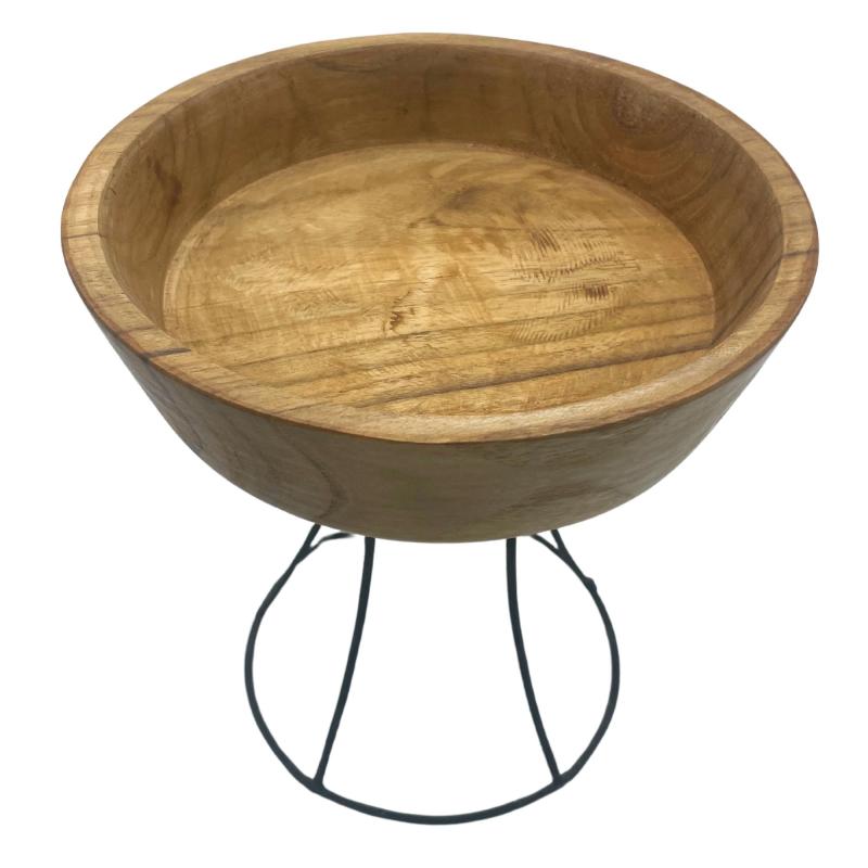 Elevated Teak Bowl 20cm
