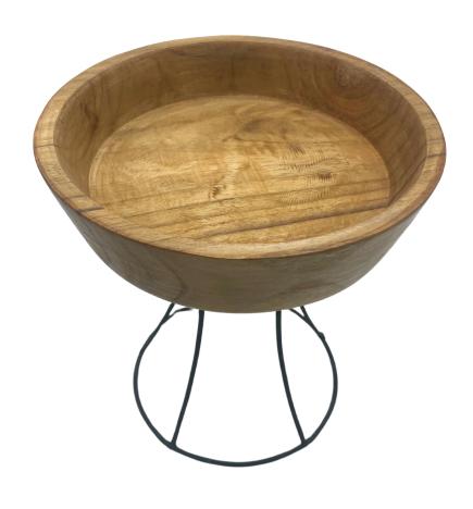 Elevated Teak Bowl 20cm
