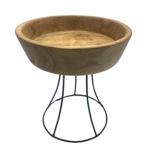 Elevated Teak Bowl 20cm