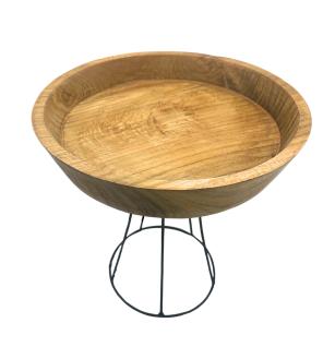 Elevated Teak Bowl 25cm