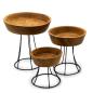 Elevated Teak Bowl 25cm